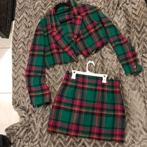 NWOT Retro Blazer & Skirt Set - Clueless Inspired